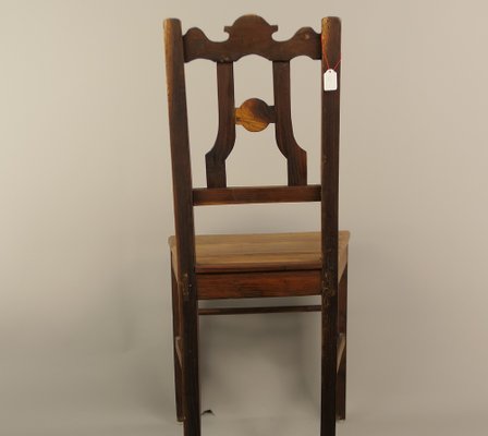 Austrian Rural Plum Wood Chairs, 1820s, Set of 2-KDB-1737107