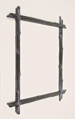 Austrian Rustic Black Forest Wall Mirror, 1880-TQA-1322030