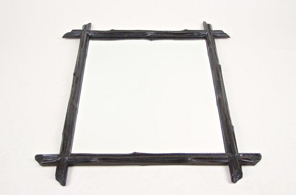 Austrian Rustic Black Forest Wall Mirror, 1880-TQA-1322030