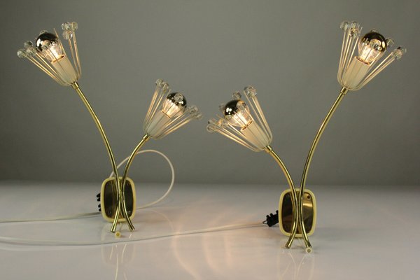 Austrian Sconces by Emil Stejnar for Rupert Nikoll, 1950s, Set of 2-FUP-859975