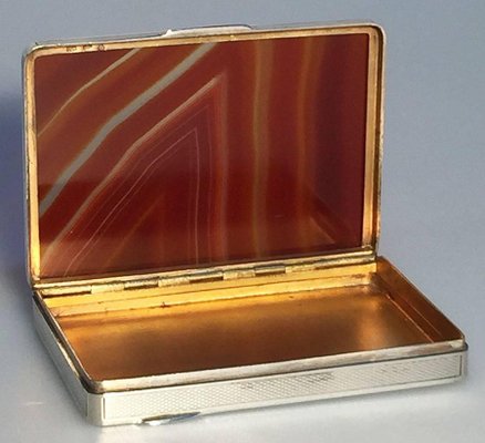 Austrian Silver Agate Box-UCH-1224778