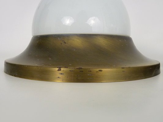 Austrian Space Age Wall Light in Opaline and Golden Metal, 1970s-MZP-1727123