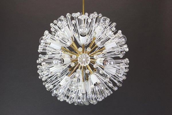 Austrian Starburst Brass Chandelier by Emil Stejnar for Rupert Nikoll, 1960s-UGR-1086075