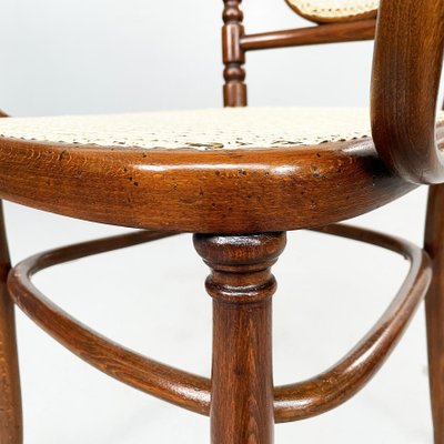 Austrian Straw and Wood Chairs from Thonet, 1900s, Set of 3-GDD-1416752