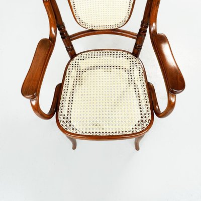 Austrian Straw and Wood Chairs from Thonet, 1900s, Set of 3-GDD-1416752