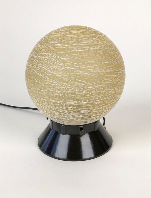 Austrian Table Lamp with Bakelite Base and Glass Ball, 1930s