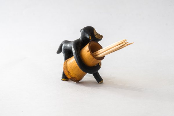 Austrian Toothpick Holder Displaying a Monkey by Walter Bosse for Herta Baller, 1950s-SPD-2016036