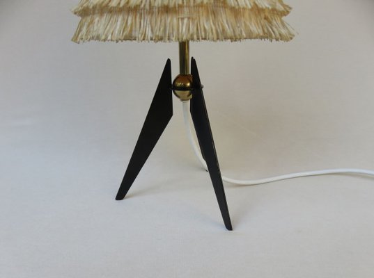 Austrian Tripod Brass Table Lamp, 1950s-EY-632329