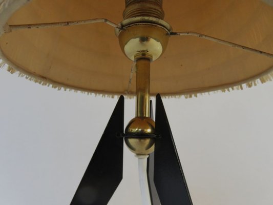 Austrian Tripod Brass Table Lamp, 1950s-EY-632329