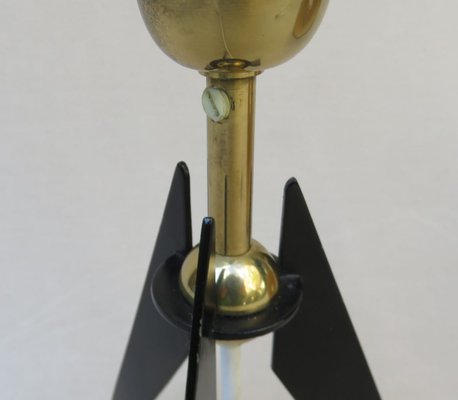 Austrian Tripod Brass Table Lamp, 1950s-EY-632329