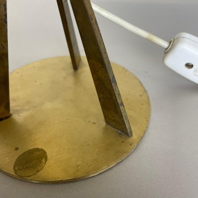 Austrian Tripod Kalmar Style Brass Table Light, 1960s-QZ-1743362