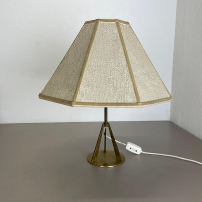 Austrian Tripod Kalmar Style Brass Table Light, 1960s-QZ-1743362