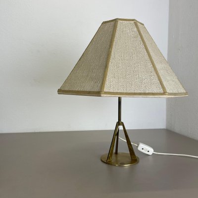 Austrian Tripod Kalmar Style Brass Table Light, 1960s-QZ-1743362