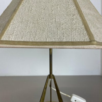 Austrian Tripod Kalmar Style Brass Table Light, 1960s-QZ-1743362