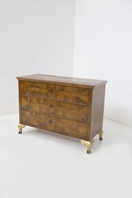 Austro-Hungarian Empire Bidermeier Wood and Brass Chest of Drawers-RCE-1448731