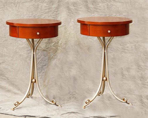 Auxiliary Table in Cherry and Steel-PTH-1336792