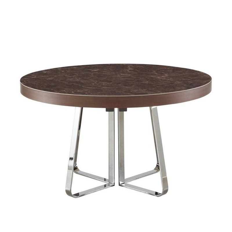 AVA - Extending round porcelain stoneware dining table by Ligne Roset