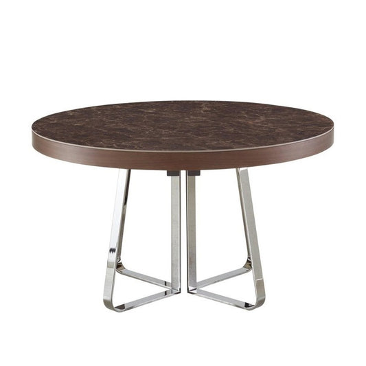 AVA - Extending round porcelain stoneware dining table by Ligne Roset