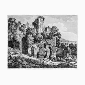 Avanzi delle rovine della Villa... - Original Etching by L. Rossini - 1826 1826-ZCI-760302