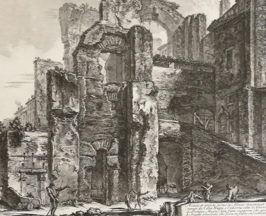 Avanzi di Antiche Terme in Albano denominate Cello Mano - by G. B. Piranesi 1764