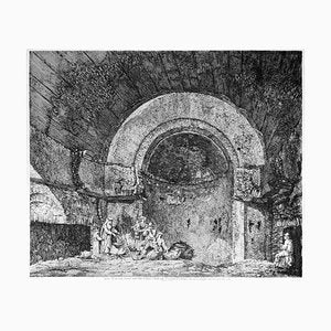 Avanzi di una Sala Termane... - Original Etching by L. Rossini - 1824 1824-ZCI-760303