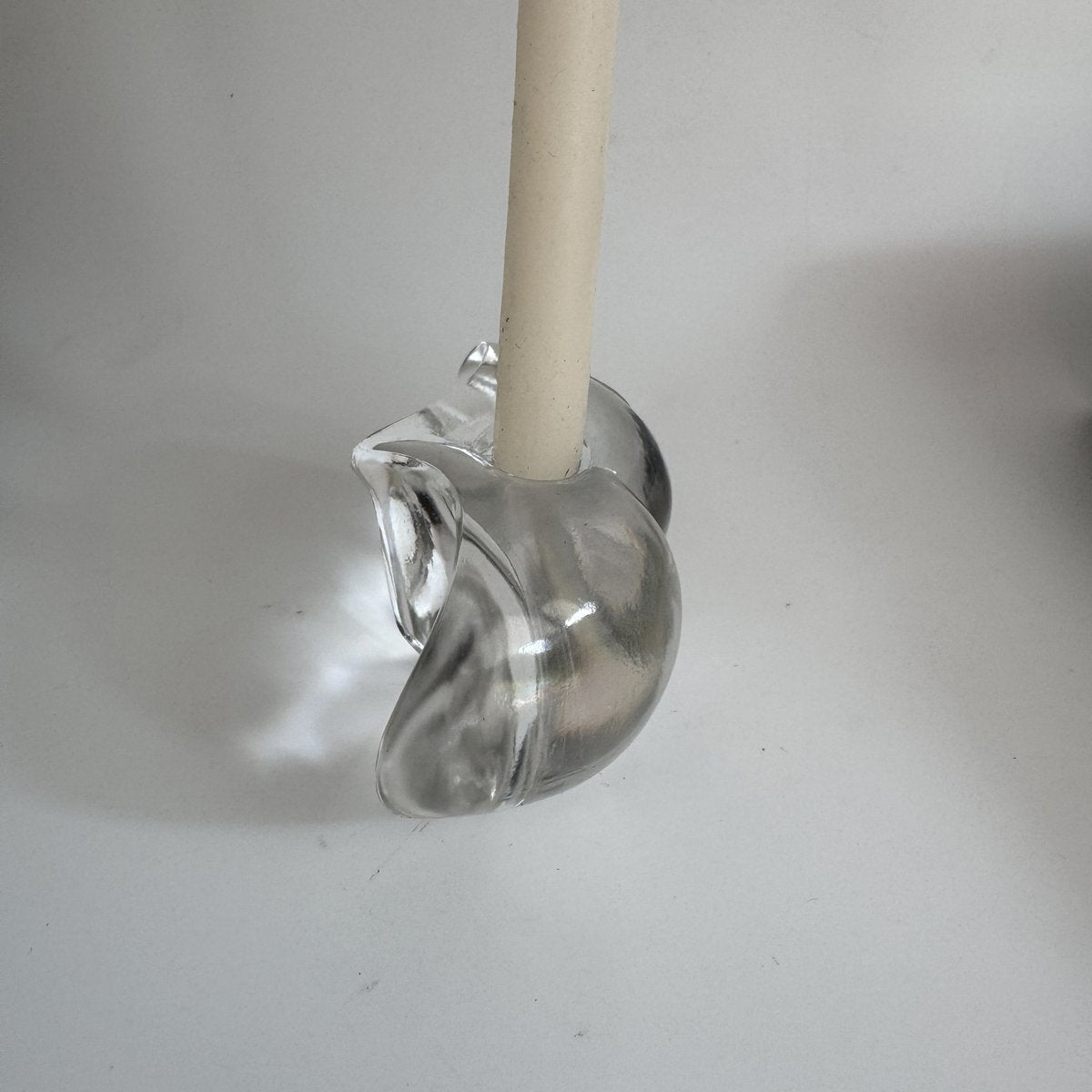 Avis Glass Candleholder by Uta Freyl for Rosenthal Studio Line, Germany, 1980s