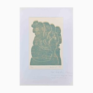 Axel Hartenstein, Figures, Original Linocut, Mid 20th-Century-ZCI-1277278