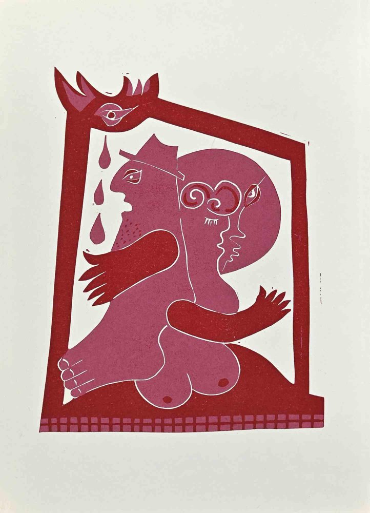 Axel Hartenstein, Hybrid Creature, Screen Print, Mid-20th Century