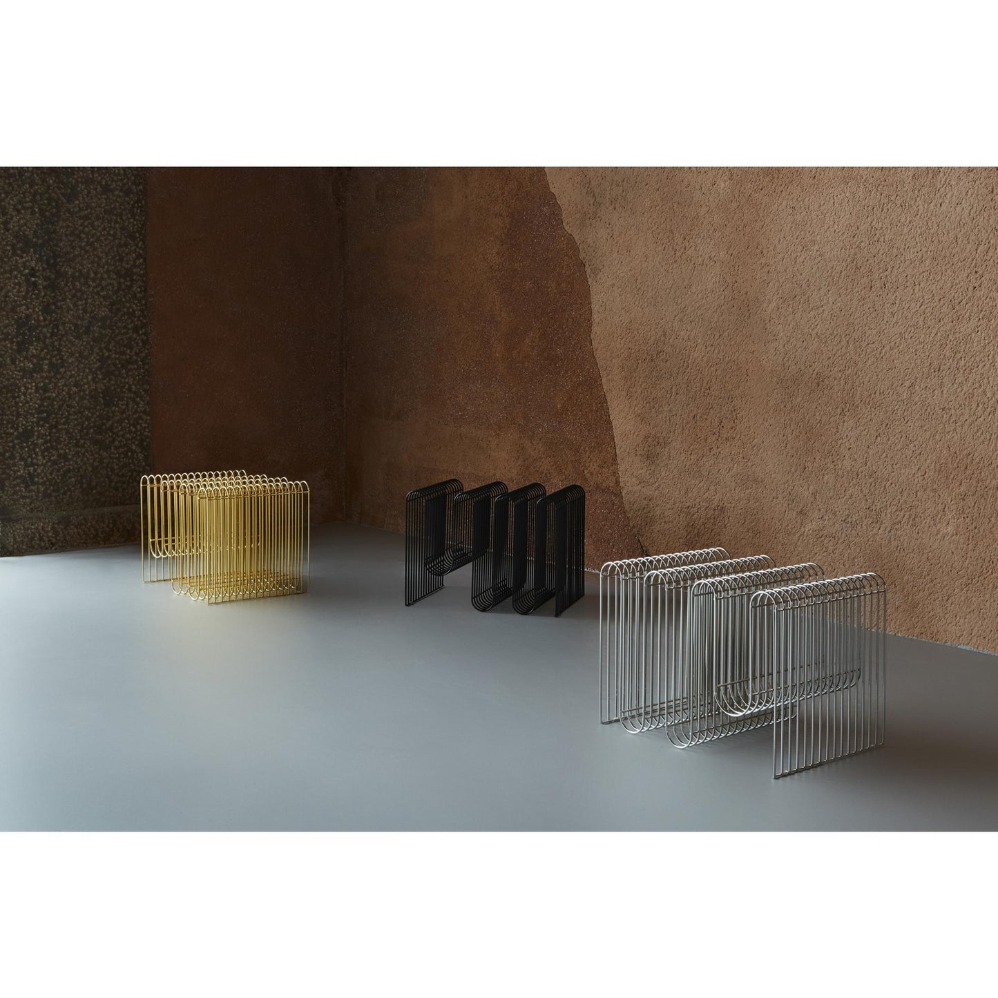 AYTM CURVA Magazine Holder Dusty Blue