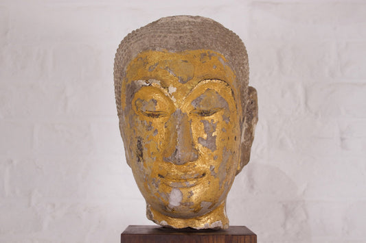 Ayutthaya Artist, Buddha Head, Sandstone, 1800s