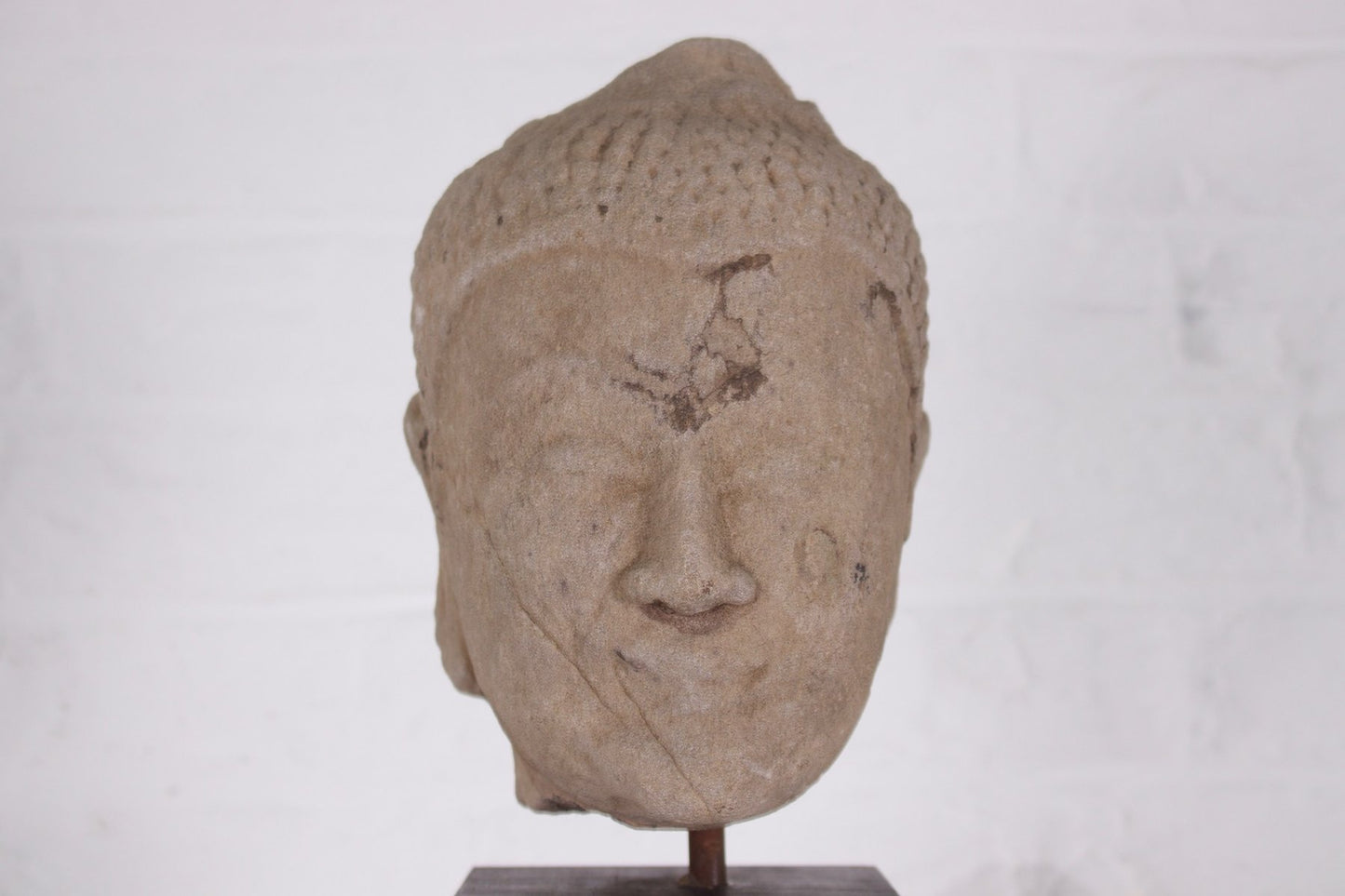 Ayutthaya Artist, Buddha Head, Sandstone, 1800s