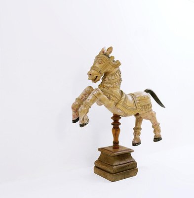 Ayyanar India Carved and Polychrome Wood Horse-NYF-2019235