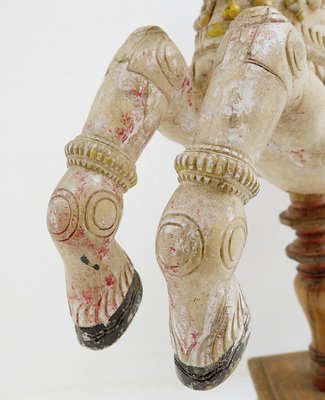 Ayyanar India Carved and Polychrome Wood Horse-NYF-2019235