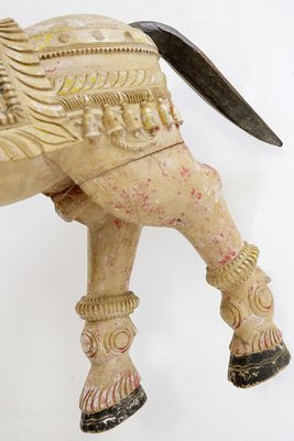 Ayyanar India Carved and Polychrome Wood Horse-NYF-2019235