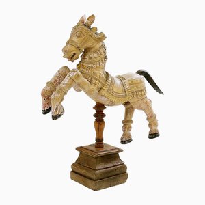 Ayyanar India Carved and Polychrome Wood Horse-NYF-2019235