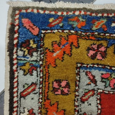 Azerbaijan Runner Rug with 3 Geometric Medallions, 1950s-YGE-1113209