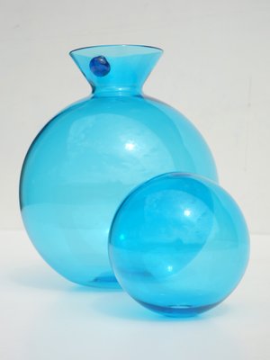 Azur Murano Glass Vase by Egidio Costantini for De Majo, 1992-KGD-562080