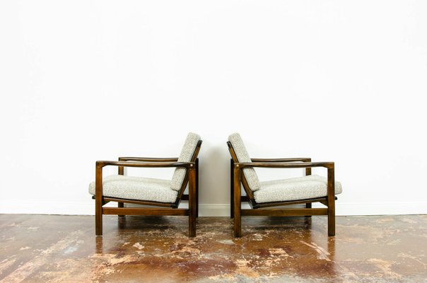 B-7522 Armchairs by Zenon Bączyk, 1960s, Set of 2-IXL-1215589