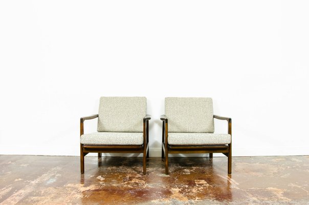 B-7522 Armchairs by Zenon Bączyk, 1960s, Set of 2-IXL-1215589