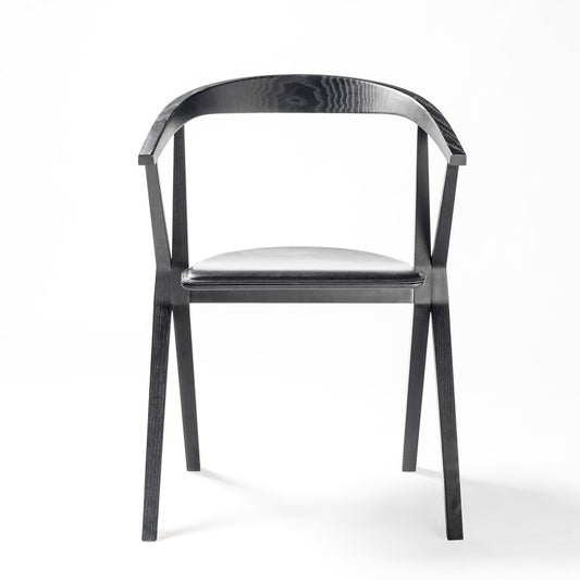 B Chair Black Leather by Konstantin Grcic for Bd Barcelona