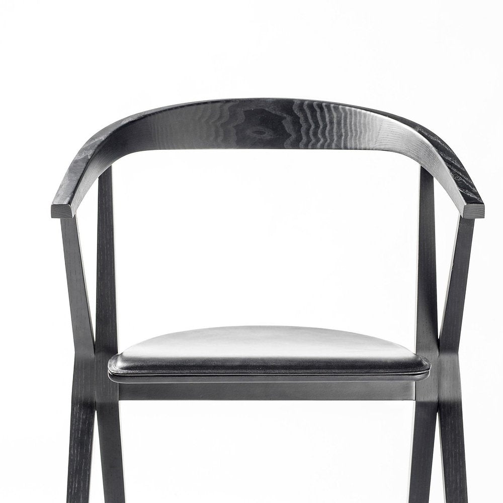 B Chair Black Leather by Konstantin Grcic for Bd Barcelona