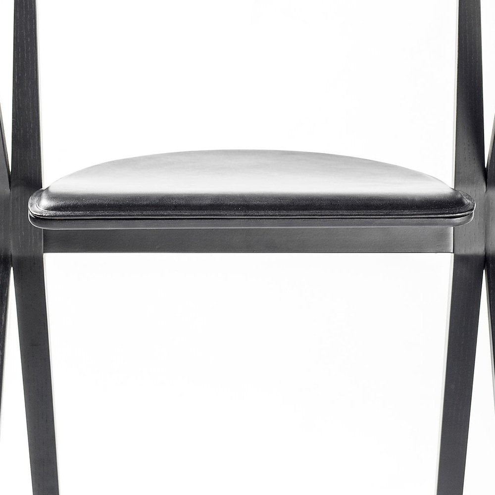 B Chair Black Leather by Konstantin Grcic for Bd Barcelona