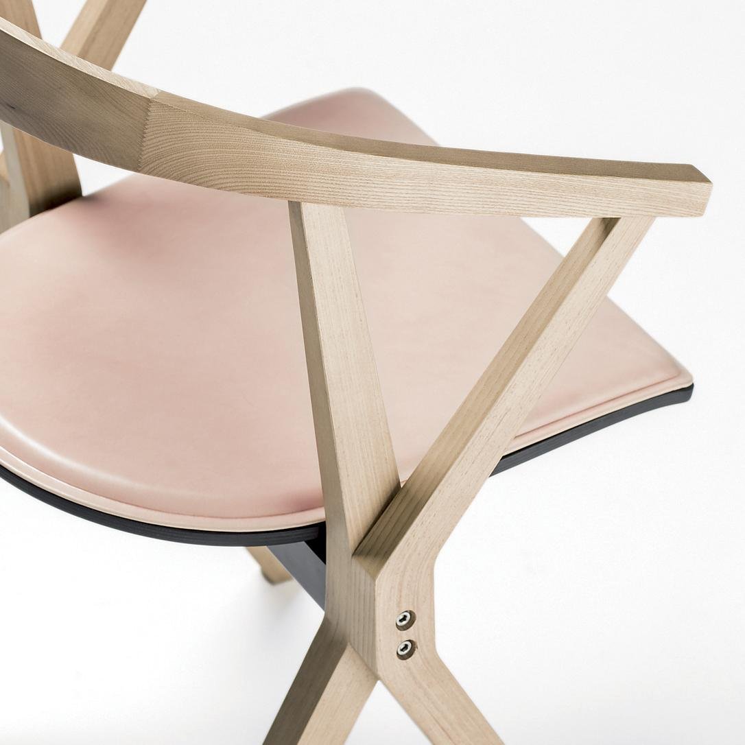 B Chair in Leather Upholstery by Konstantin Grcic for BD Barcelona