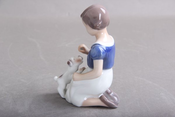 B&G 2316 Girls With Small Dogs Figurine from Bing & Grondahl-DQ-1351015