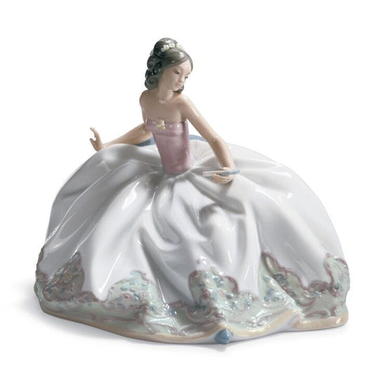 At The Ball Woman Figurine by Lladró