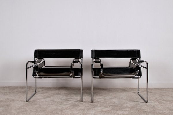 B3 Wassily Chairs by Marcel Breuer, 1960s, Set of 2-WQA-1817986