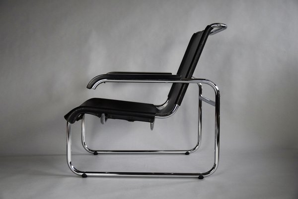 B35 Lounge Chairs in Black by Marcel Breuer for Thonet, Set of 2-IEI-1317834