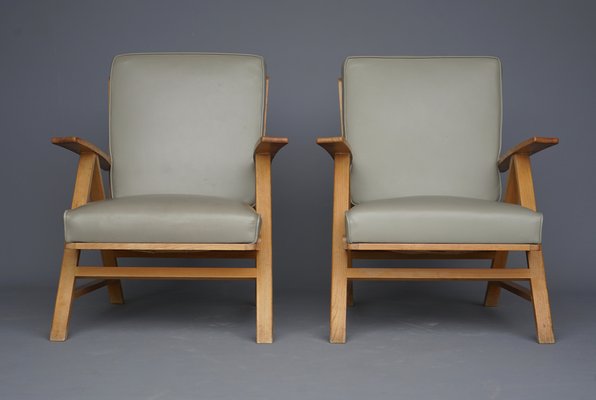 B493 Armchairs by Elmar Berkovich for Metz & Co. 1950s, Set of 2-MB-1729616