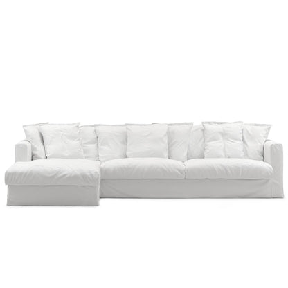 Decotique Le Grand Air 3-Seater Sofa Chaise Left White