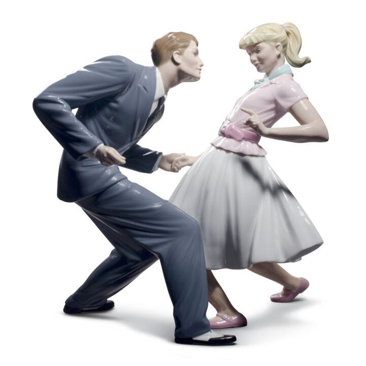 Let's Swing Couple Figurine by Lladró